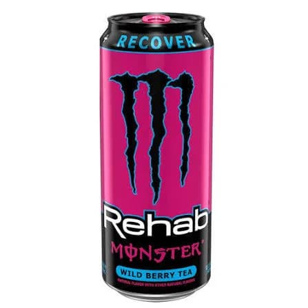 Monster, Ягодный + Чай · с сахарозаменителем